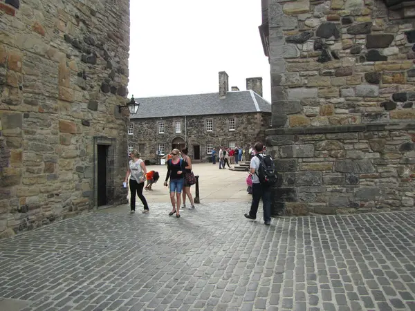 Visitantes Não Identificados Castelo Edimburgo Setembro 2010 — Fotografia de Stock