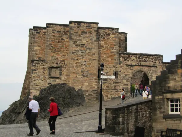 Visitantes Não Identificados Castelo Edimburgo Setembro 2010 — Fotografia de Stock
