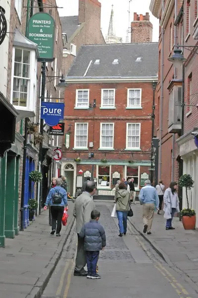 Einkäufer Und Touristen York England — Stockfoto