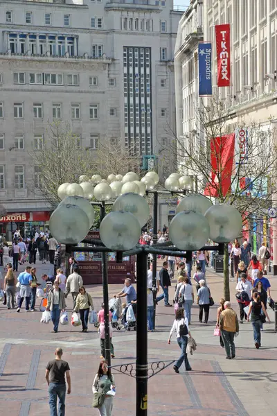 Einkaufsstraße Liverpool Großbritannien — Stockfoto