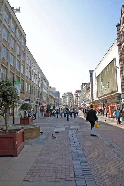 Shopping Street Liverpool Reino Unido — Foto de Stock