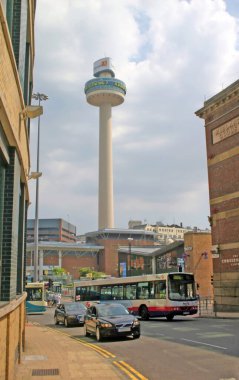 Traffic in Liverpool, England 