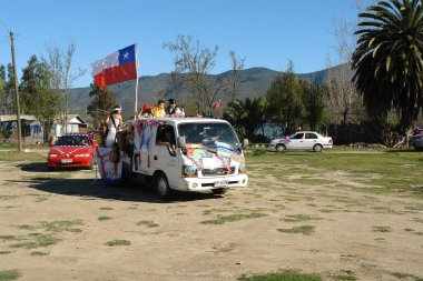 Bicentenary of Chile, travel place on background