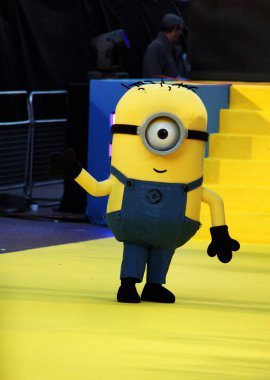 Sarı Minion Despicable Me Premiere 'de Merkez Londra' da 11 Ekim 2010