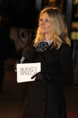 Edith Bowman 21 Ekim 2010 'da Londra' da King 's Speech' in galasında