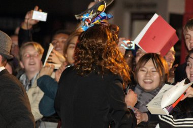 Natalia Tena, Harry Potter 'da ve Ölüm Yadigarları galasında 11 Kasım 2010' da Londra 'nın merkezinde.