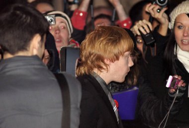 Rupert Grint, Harry Potter 'da ve Ölüm Yadigarları galasında 11 Kasım 2010' da Londra 'nın merkezinde.