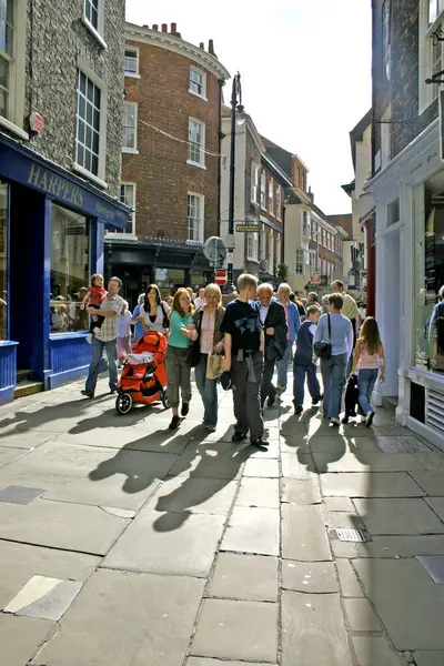 Compradores Turistas York — Fotografia de Stock