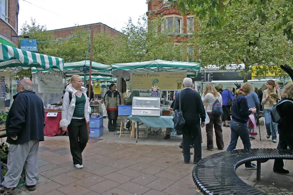 Kupujący Exeter Market — Zdjęcie stockowe