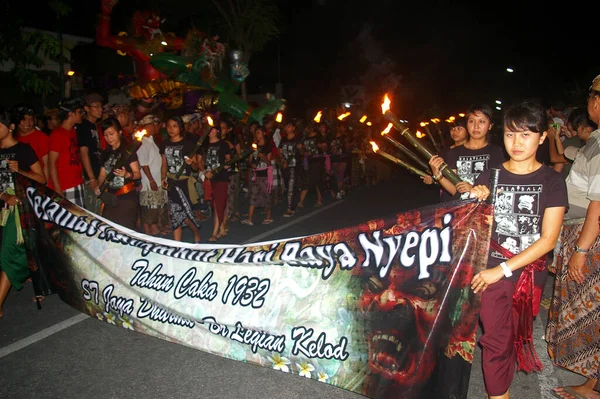Oslava Nového Roku Bali — Stock fotografie