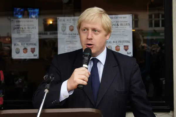 Alcalde Londres Boris Johnson Reapertura Rotonda Gants Hill Gants Hill — Foto de Stock