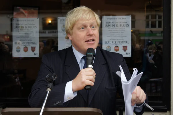 London Mayor Boris Johnson Reopening Gants Hill Roundabout Gants Hill — Stock Photo, Image