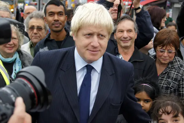 Prefeito Londres Boris Johnson Reabertura Gants Hill Roundabout Gants Hill — Fotografia de Stock