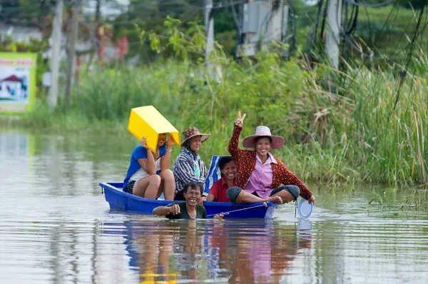 タイのナコンラチャシマで洪水 — ストック写真
