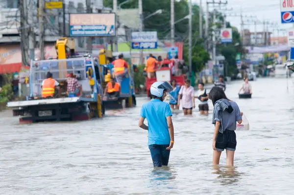 Monsoon Flooding Nakhon Ratchasima Thailand — Stock Photo, Image