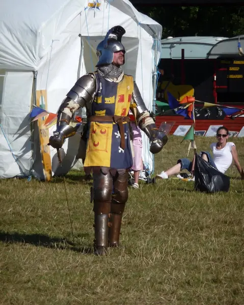 Ιππότης Έτοιμος Για Μάχη Αυγούστου 2009 — Φωτογραφία Αρχείου