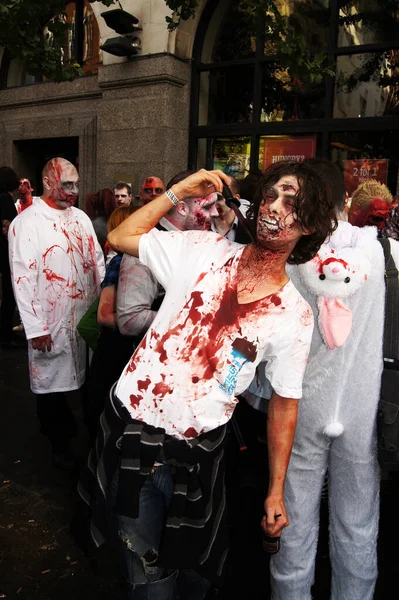 Zombie Walk Central London October 2010 — Stock Photo, Image