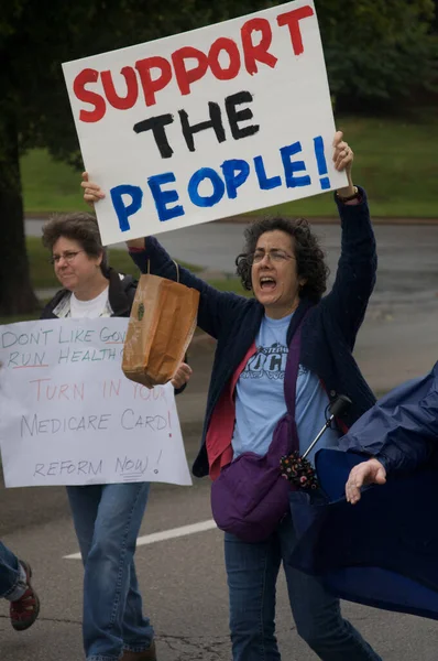 Протестующие Здравоохранение — стоковое фото