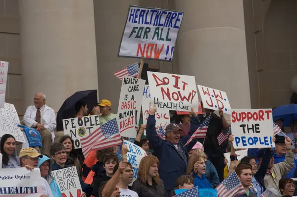 Oklahoma City Deki Sağlık Protestocuları — Stok fotoğraf