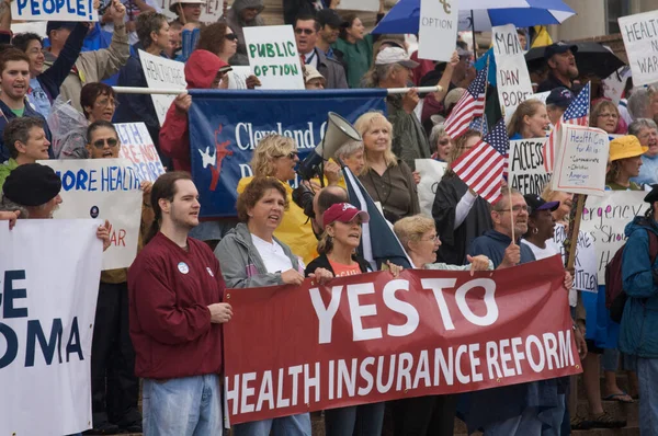 Health Care Protesters Street — Stock Photo, Image