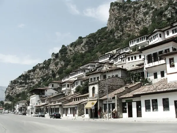 Взгляд Берата Албании — стоковое фото