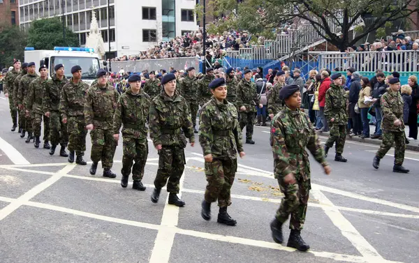 Military Lord Mayors Show Central London November 2010 — Stock Photo, Image