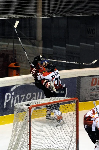 Zell See Áustria Novembro Salzburg Hockey League Grande Salvamento Por — Fotografia de Stock