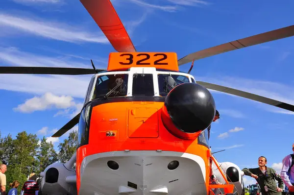 Helicóptero Exposição Vista Perto — Fotografia de Stock