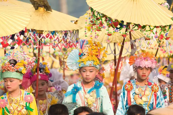 Poy Sang Long Ceremony Mae Hong Son Thailand — Stock Photo, Image