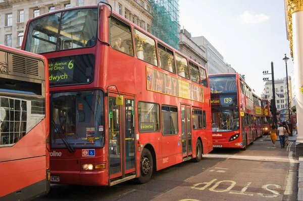 London Buses Public Transport Urban — Stock Photo, Image
