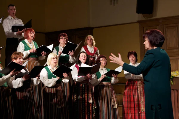 Dobele Latvia May Choir Perform Stage Local Choir Competition 2011 — 图库照片