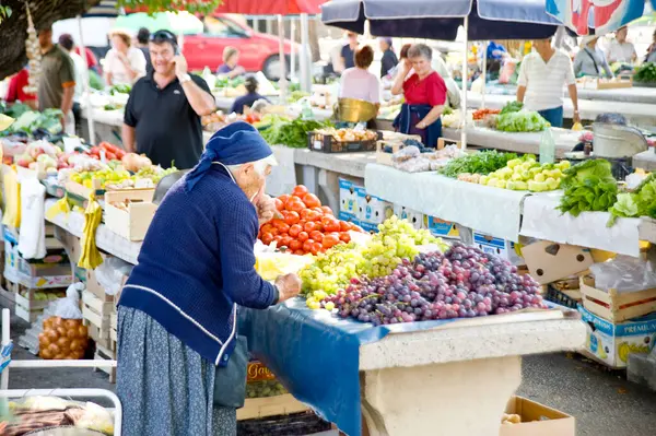 Sunday Market Croatia — Stock Photo, Image