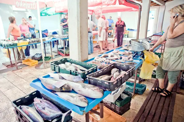 People Croatia Fish Market — Stock Photo, Image