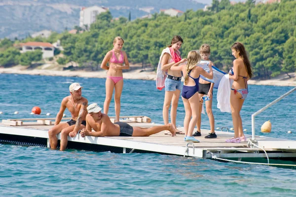 Croatia Rest Tour People Resting Sea — Stock Photo, Image