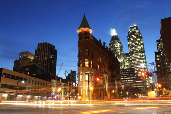 Toronto Intersection Night — Stock Photo, Image