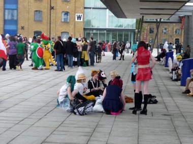 30 Mayıs 2010 'da Londons Excel Center' da Cosplay Etkinliği