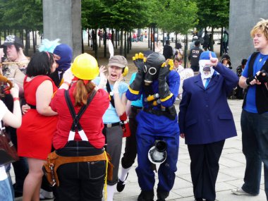 30 Mayıs 2010 'da Londons Excel Center' da Cosplay Etkinliği