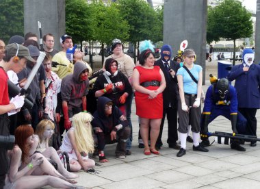 30 Mayıs 2010 'da Londons Excel Center' da Cosplay Etkinliği