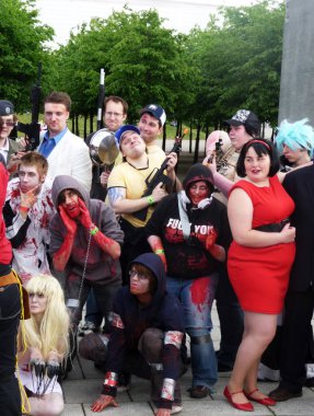 30 Mayıs 2010 'da Londons Excel Center' da Cosplay Etkinliği
