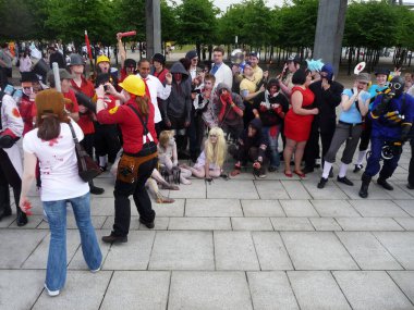 30 Mayıs 2010 'da Londons Excel Center' da Cosplay Etkinliği
