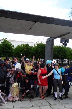 30 Mayıs 2010 'da Londons Excel Center' da Cosplay Etkinliği