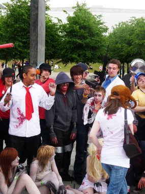 30 Mayıs 2010 'da Londons Excel Center' da Cosplay Etkinliği