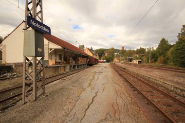 Railroad station in Norway