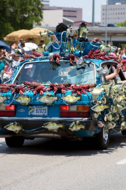  Houston Sanat Otomobili 2011. yaratıcı özel araba karnavalı.