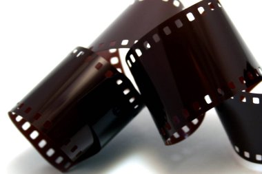 fotoğraf filmi beyaz arkaplanda izole edildi