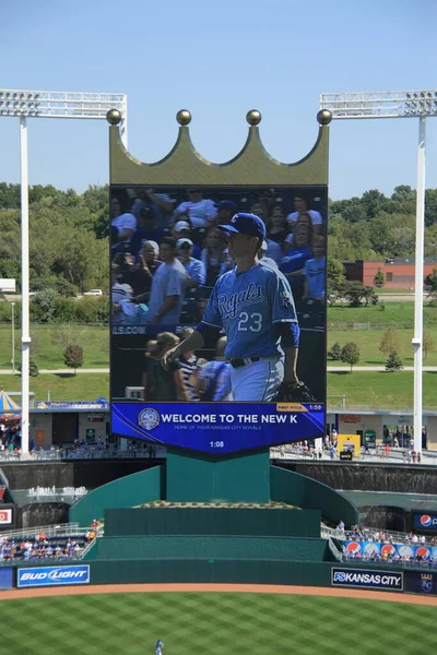 Kauffman Stadium Kansas City Royals Concetto Gioco Baseball — Foto Stock