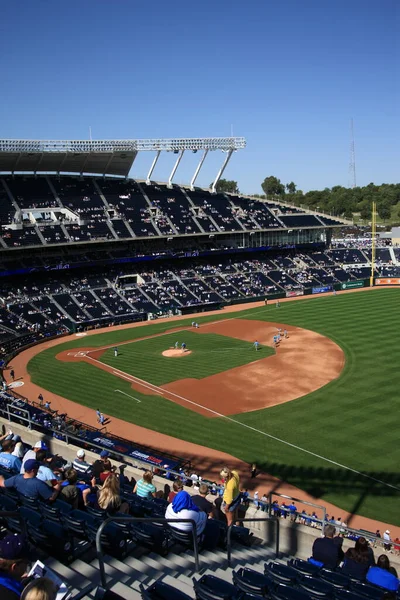 Kauffman Stadium Kansas City Royals Inglés Concepto Juego Béisbol — Foto de Stock