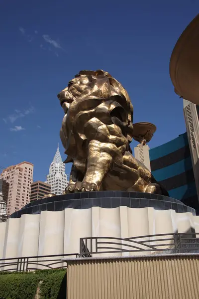 Las Vegas Mgm Grand Lion — Stock Photo, Image