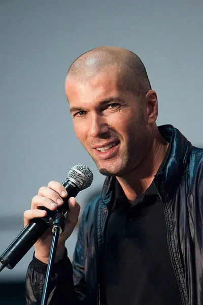 French Soccer Star Zinedine Zidane — Stok fotoğraf