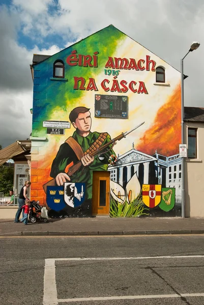Mural Politik Belfast Irlandia Utara — Stok Foto